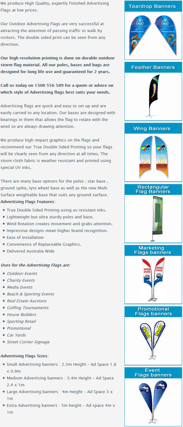 The Banners and Flags Store Advertising Flags and Advertising Banners