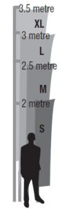 rectangular flag sizes